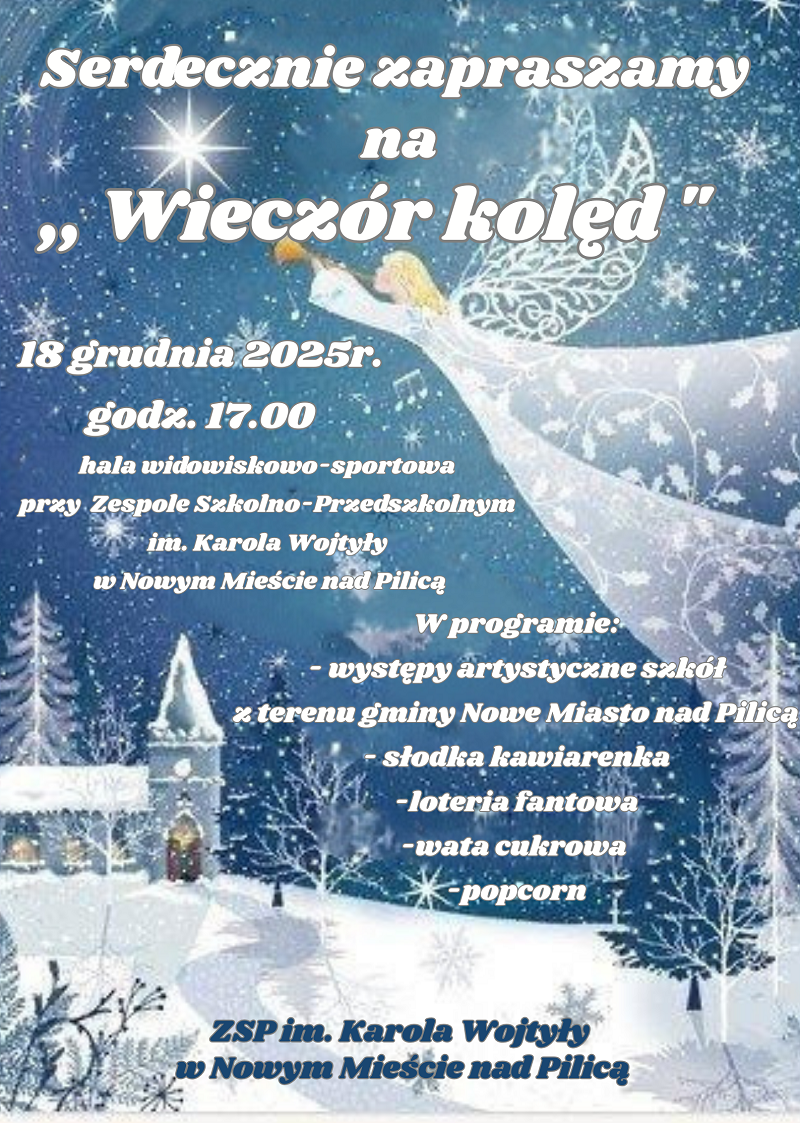 plakat wiecz&oacute;r kolęd